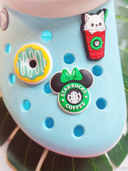 Fun_Jibz Джибитс для Crocs пончик, джибитс для Crocs кофе