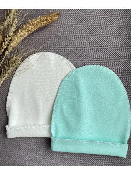 Alice for baby Чепчик для новорожденного, шапочка для малыша 2 шт