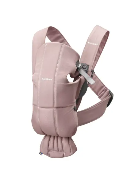 BabyBjorn Эрго-рюкзак Mini Cotton, цвет пыльно-розовый