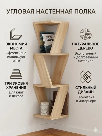 Вращающийся книжный стеллаж на 360 градусов