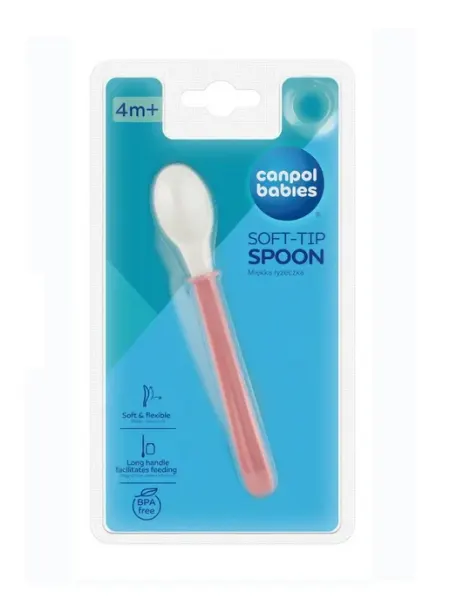 Canpol Babies Ложка для кормления, с мягким окончанием, 1 шт