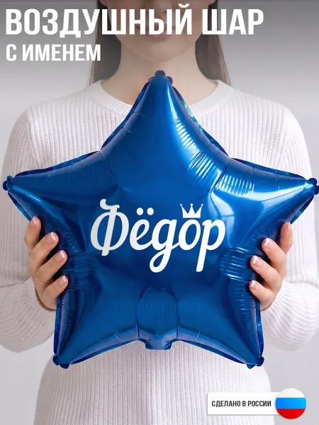 GoGo Party Воздушный шар с именем Фёдор