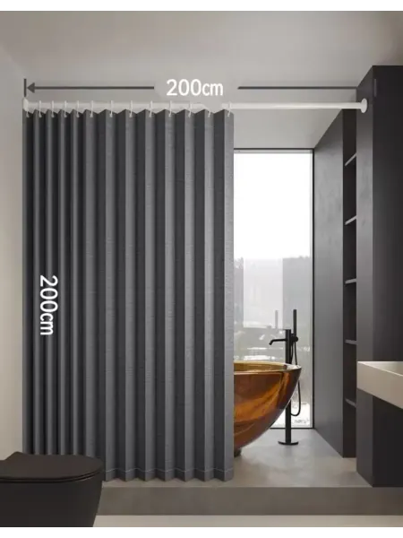 G-Gotself88 200x200 cm Shower Curtain Foldable Shower Screen Bathroom Do…