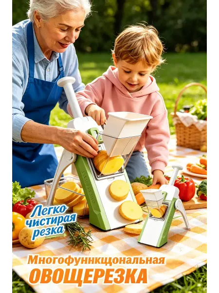 Овощерезка с защитой рук от порезов при нарезке продуктов
