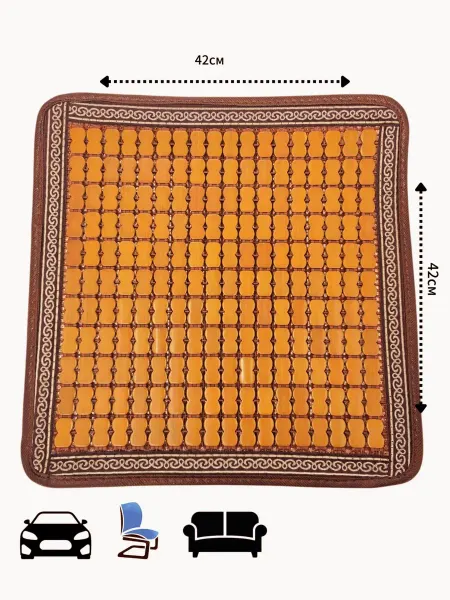 Bambooka Подушка на стул бамбуковая дышащая 42x42 темно-коричневый