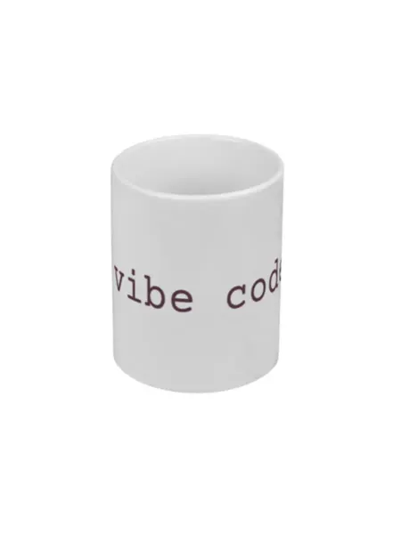 FUN.ru Кружка для чая и кофе с принтом vibe coder минимализм, с над