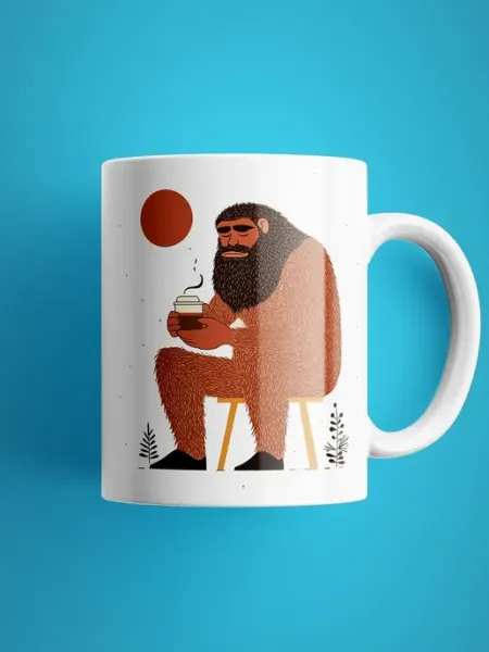 TOP CUP Кружка с прикольным принтом кофе