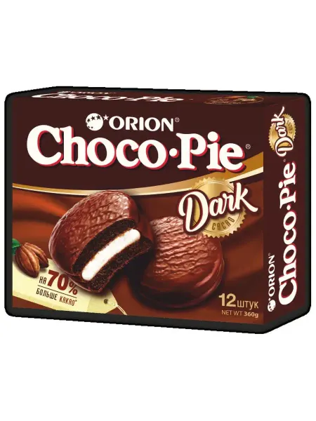 ОРИОН GROUP Печенье "ORION ChocoPie" Dark, 360г