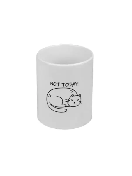 FUN.ru Кружка для чая и кофе с принтом Кот - not today! (не сегодня