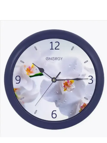 Energy Часы настенные кварцевые ЕС-110 009483 орхидея