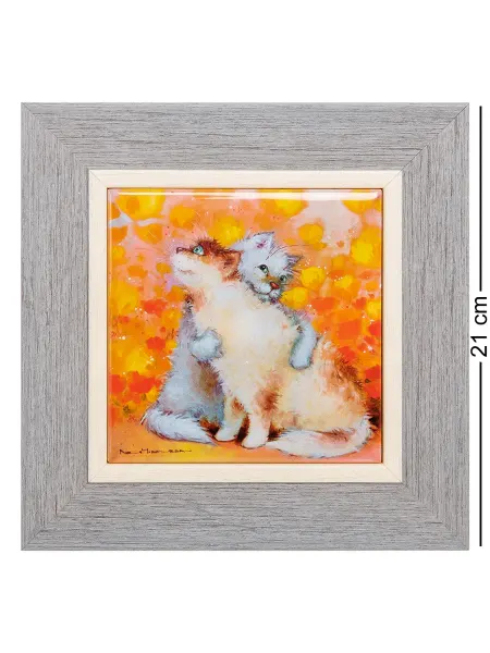 Art East Панно керамическое "Зайчики" 10х10