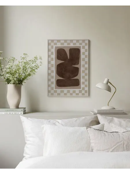 Onllyart Постер 21x30 клетчатый абстрактный