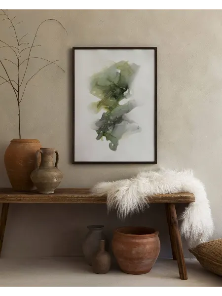 Onllyart Постер 21x30 зеленый мох абстрактный