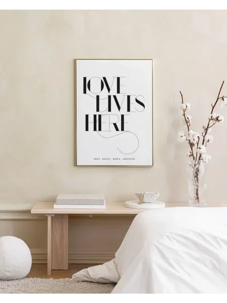 Onllyart Постер 21x30 Любовь живет здесь №1 личная