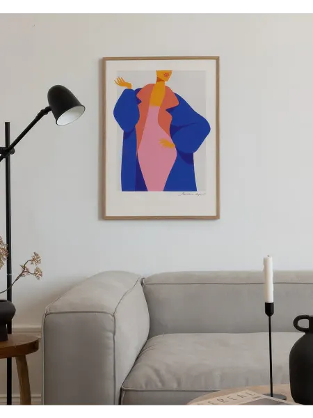 Onllyart Постер 21x30 элегантное пальто