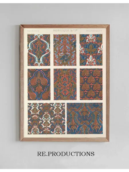Re.productions Постер Moresque No.3a - Owen Jones