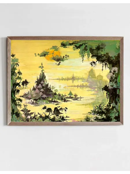 Onllyart Постер Озерный пейзаж 40x60