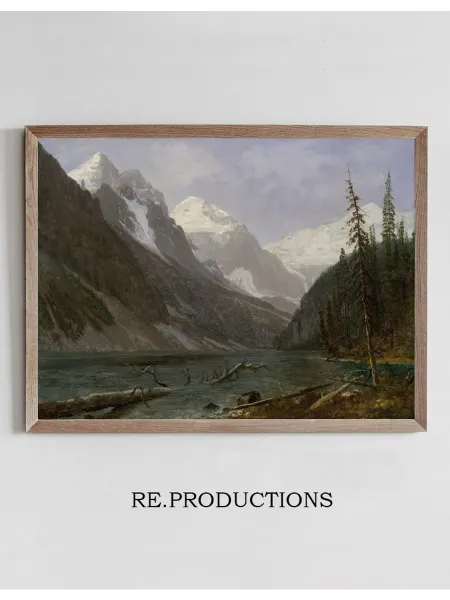 Re.productions Постер Canadian Rockies (Lake Louise) - Albert Bierstadt
