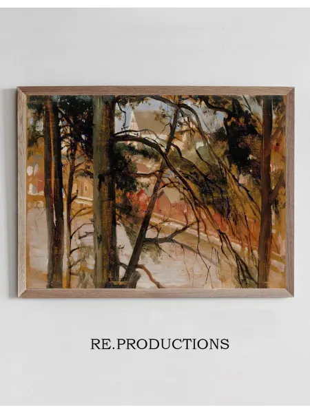 Re.productions Постер Study for Porvoo from Näsinmäki - Albert Edelfelt