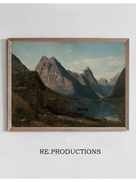 Re.productions Постер Fra Fjærlandsfjorden - Amaldus Nielsen