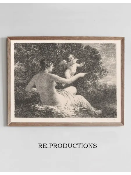 Re.productions Постер Venus and Cupid - Henri Fantin-Latour