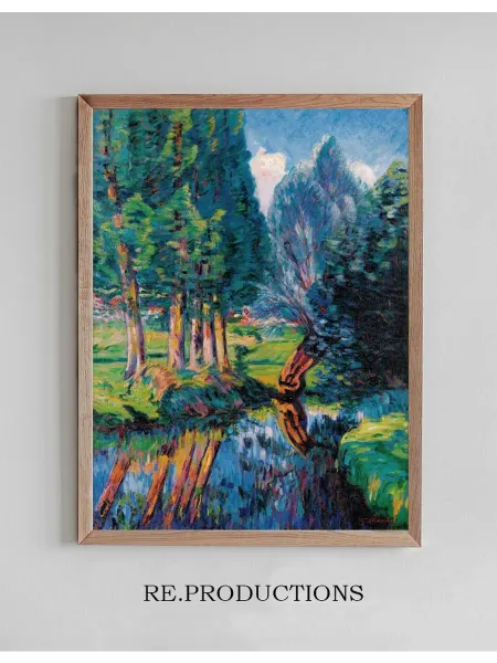 Re.productions Постер Paysage À Breuillet - Armand Guillaumin
