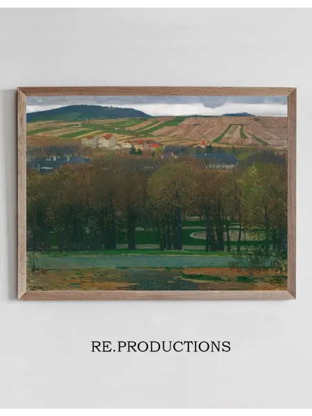Re.productions Постер Blick von Heiligenstadt auf den Nußberg - Carl Moll