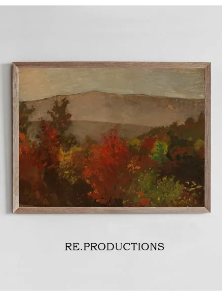 Re.productions Постер Autumn Treetops - Winslow Homer