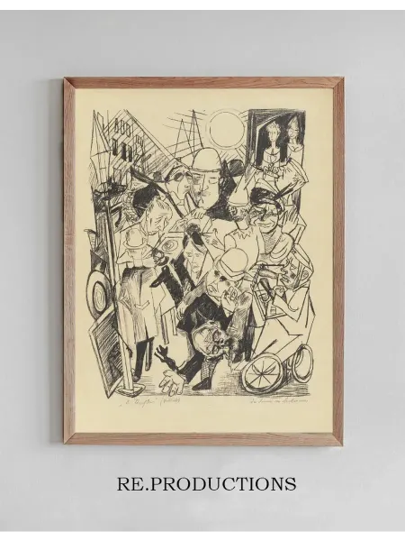 Re.productions Постер The Street - Max Beckmann