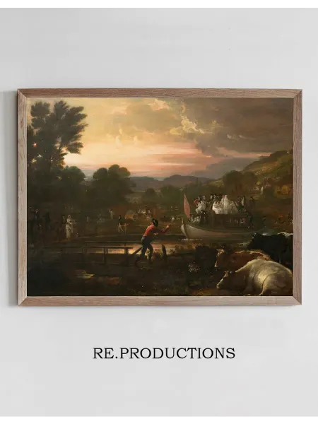 Re.productions Постер Paddington Canal - Benjamin West