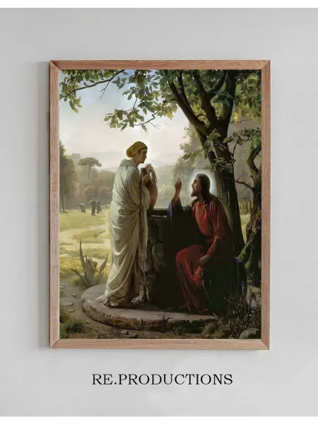 Re.productions Постер Woman at the Well - Carl Bloch