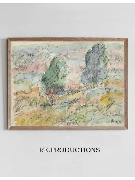 Re.productions Постер Paysage de Vernon - Pierre Bonnard