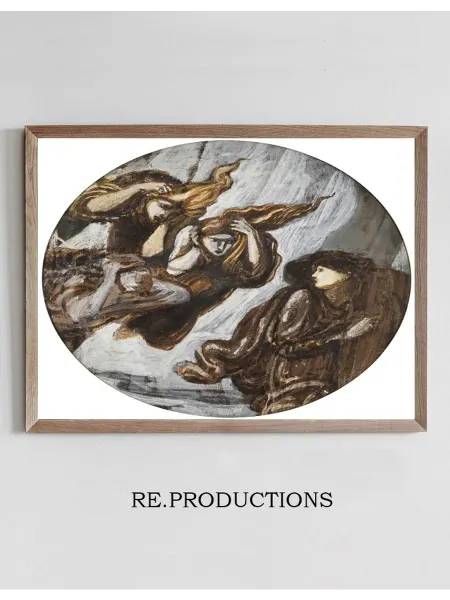 Re.productions Постер Orpheus Pursued by - Sir Edward Coley Burne-Jones
