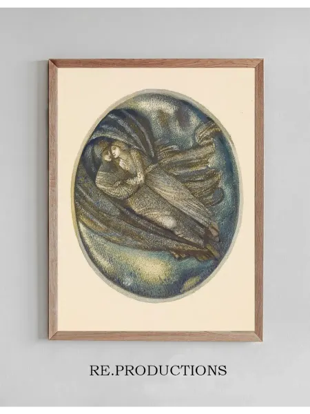 Re.productions Постер With the Wind - Sir Edward Coley Burne-Jones