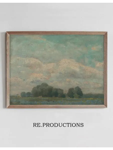 Re.productions Постер Meadow with bushy trees - Ľudovít Čordák