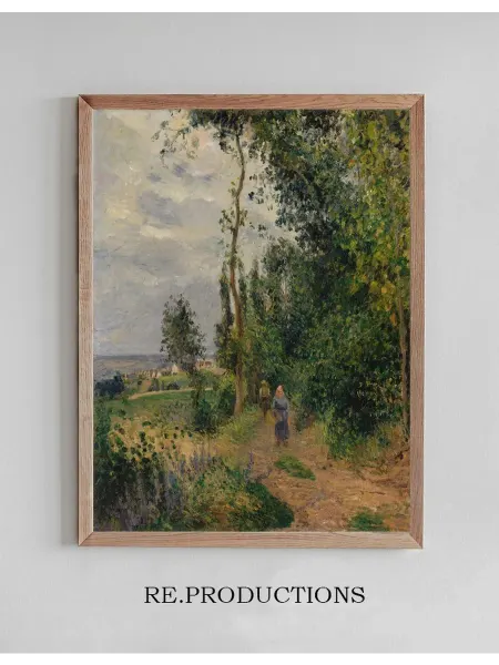 Re.productions Постер Côte des Grouettes, near Pontoise - Camille Pissarro