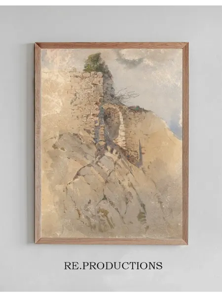 Re.productions Постер Castle ruins - Ladislav Mednyánszky