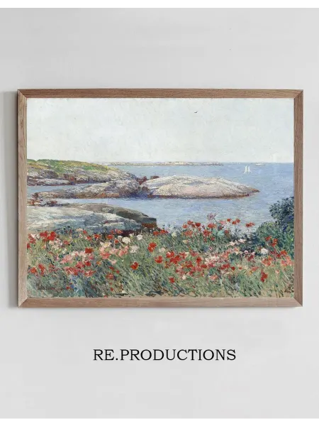 Re.productions Постер Poppies,Isles of Shoals - Childe Hassam