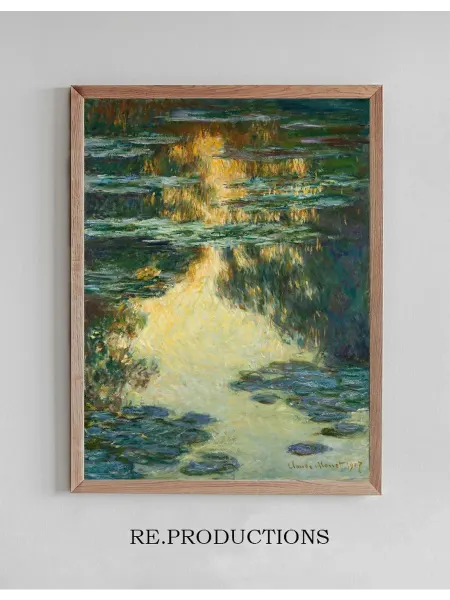 Re.productions Постер Water Lilies - Claude Monet