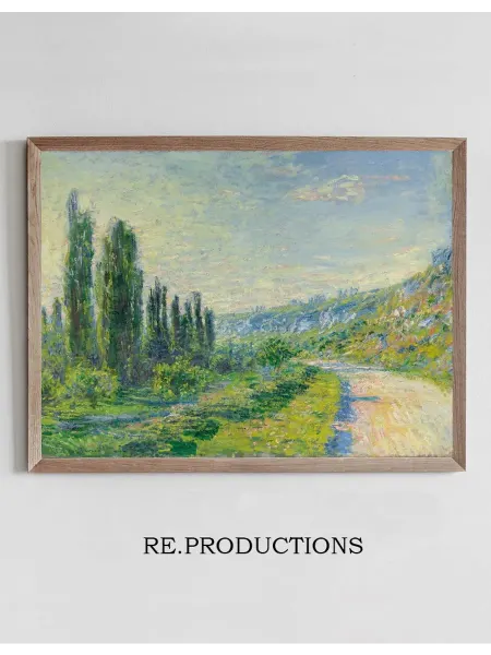 Re.productions Постер La Route De Vétheuil - Claude Monet