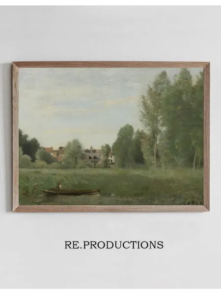 Re.productions Постер Environs De Mantes - Jean-Baptiste-Camille Corot