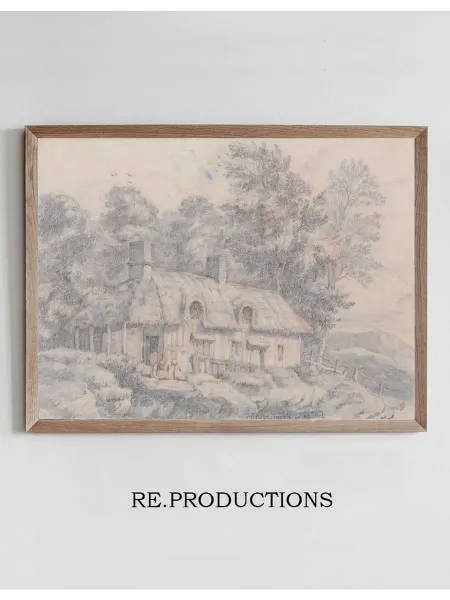 Re.productions Постер Cottage in Herefordshire - David Cox