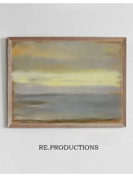 Re.productions Постер Marine, Soleil Couchant - Edgar Degas