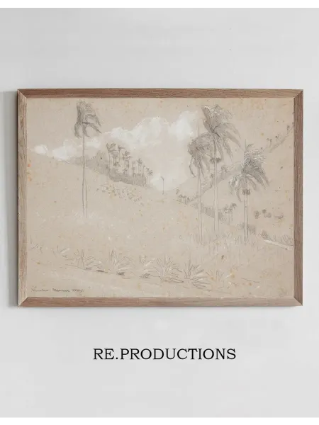Re.productions Постер Cuban Hillside - Winslow Homer