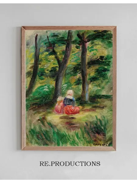 Re.productions Постер Femme Et Enfant Dans Un - Pierre-Auguste Renoir