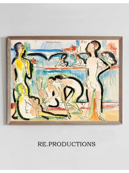 Re.productions Постер Ruderer - Ernst Ludwig Kirchner
