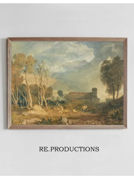 Re.productions Постер Ingleborough from - Joseph Mallord William Turner