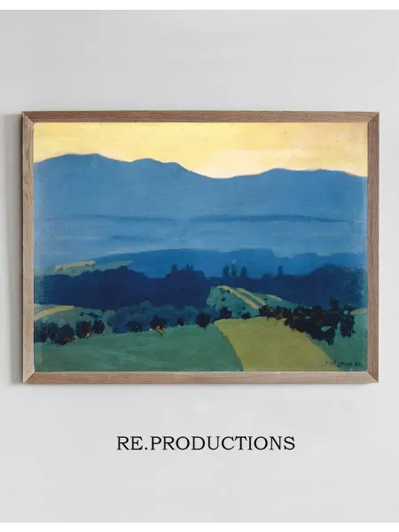 Re.productions Постер Landscape in the Jura Mountains - Félix Vallotton