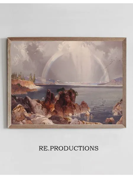Re.productions Постер Yellowstone Lake - Thomas Moran