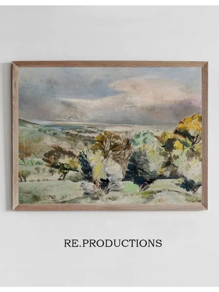 Re.productions Постер Wooded Landscape - Paul Nash